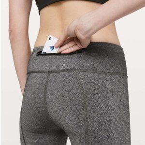 ***Lululemon Pace Rival Crop *22" (Heathered Black/Black)***